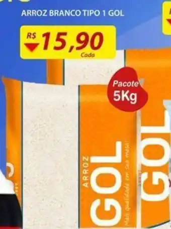 Arroz Branco Tipo 1 Gol 5kg