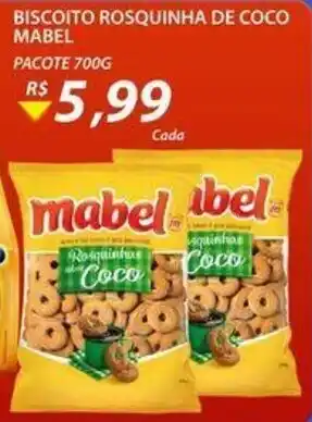 Assaí Atacadista Biscoito Rosquina de Coco Mabel 700g oferta