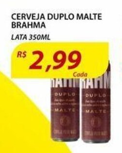 Assaí Atacadista Cerveja Duplo Malte Brahma 350ml oferta