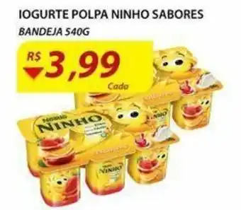 Assaí Atacadista Iogurte Polpa Ninho sabores 540g oferta