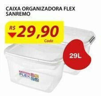 Assaí Atacadista Caixa Organizadora Flex Sanremo 29L oferta