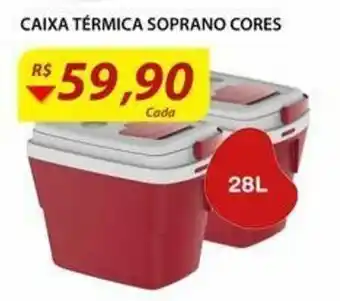 Assaí Atacadista Caixa Termica Soprano Cores 28L oferta