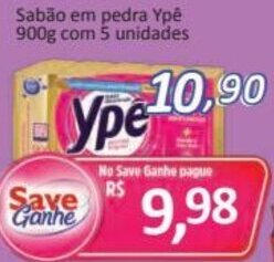 Sabao em Pedra Ype 900g com 5 unidades