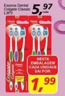 Supermercados Guanabara Escova Dental Colgate Classic L3P2 oferta