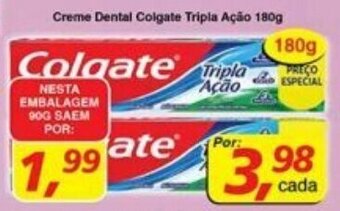 Supermercados Guanabara Creme Dental Colgate Tripla Acao 180g oferta