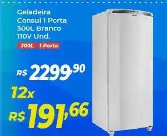 Atakarejo Geladeira Consul 1 Porta 300l Branco oferta