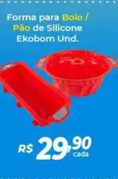 Atakarejo Forma Para Bolo Pão De Silicone Ekobom oferta