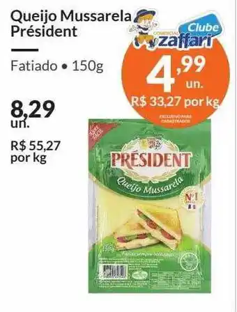 Zaffari Queijo Mussarela Président oferta