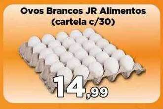 Copercana Ovos Brancos Jr Alimentos Cartela C 30 oferta