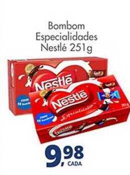 Delta Supermercados Bombom Especialidades Nestlé oferta