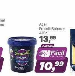 Supermercados São Vicente Açai Frutalli Sabores oferta