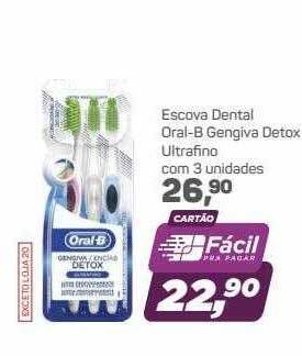 Escova Dental Oral-b Gengiva Detox Ultrafino Com 3 Unidades