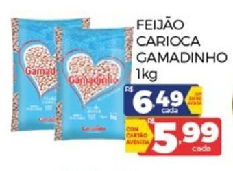 Supermercados Avenida feijao carioca Gamadinho 1kg oferta
