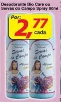 Supermercados Guanabara Desodorante Bio Care ou Seiva do Campo Spray 90ml oferta
