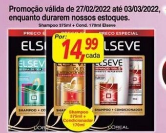 Supermercados Guanabara Shampoo 375ml + Cond. 170ml Elseve oferta