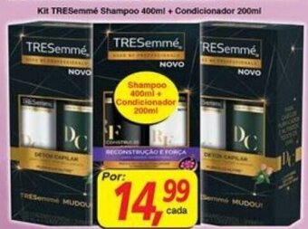 Supermercados Guanabara Kit TRESemme Shampoo 400ml + Condicionador 200ml oferta