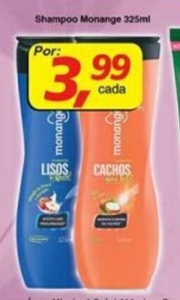 Supermercados Guanabara Shampoo Monange 325ml oferta
