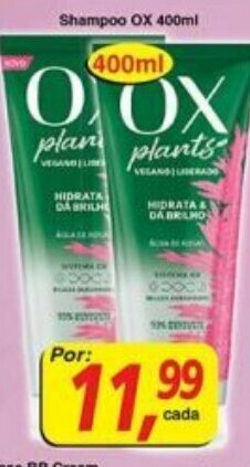 Supermercados Guanabara Shampoo OX 400ml oferta