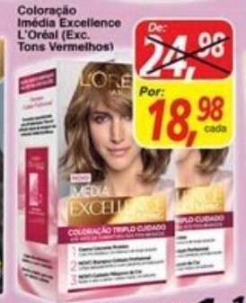 Supermercados Guanabara Coloracao Imedia Excellence L'Oreal (Exc. Tons Vermelhos) oferta