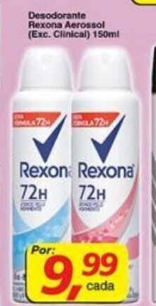 Supermercados Guanabara Desodorante Rexona Aerosol 150ml oferta