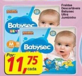 Supermercados Guanabara Fraldas Descartaveis Babysec Ultra Jumbinho oferta
