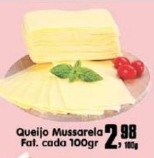 Higa's Supermercado Queijo Mussarela Fat. cada 100g oferta