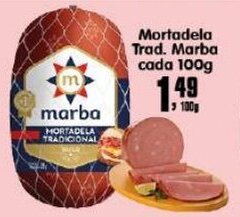 Higa's Supermercado Mortadela Trad. Marba Cada 100g oferta