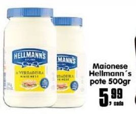 Higa's Supermercado Maionese Hellmann's Pote 500g oferta