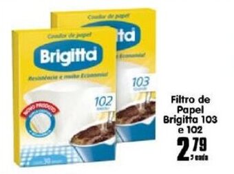 Higa's Supermercado Filtro de Papel Brigitta 103 e 102 oferta
