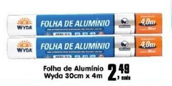 Higa's Supermercado Folha de Aluminio Wyda 30cmx4m oferta