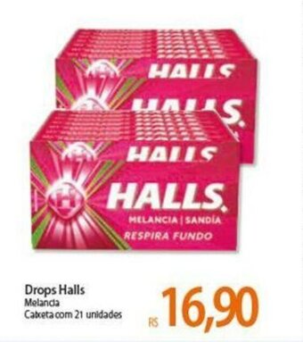 Atacadão Drops Halls 21 unidades oferta
