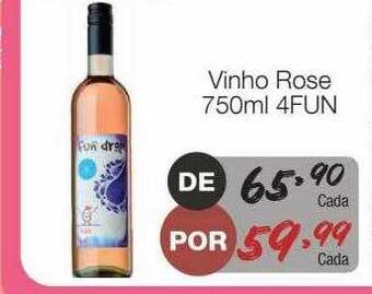 Supermercado Dalben Vinho Rose 4fun oferta