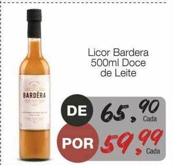 Supermercado Dalben Licor Bardera Doce De Leite oferta