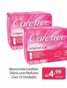 Absorvente Carefree Diario Com Perfume Com 15