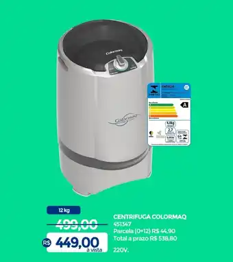 Lojas Certel Centrifuga Colormaq oferta