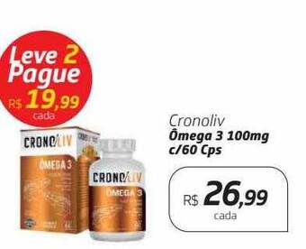 Drogal Cronoliv ômega 3 100mg C 60 Cps oferta
