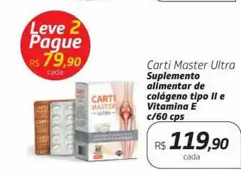 Drogal Carti Moster Ultra Suplemento Alimentar De Colágeno Tipo Ii E Vitamina E oferta
