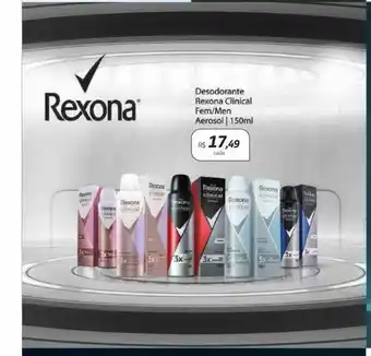 Drogal Desodorante Rexona Clinical Fem Men Aerosol 150 Ml oferta