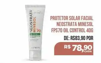 Farma Conde Protetor Solar Facial Neostrata Minesol Fps70 Oil Control oferta
