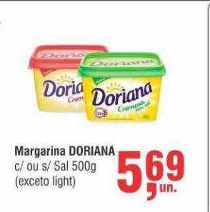 Higa Atacado Margarina Doriana C Ou S Sal oferta