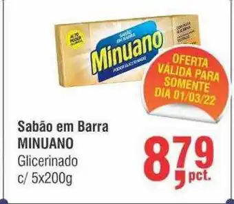 Sabão Em Barra Minuano Glicerinado C 5