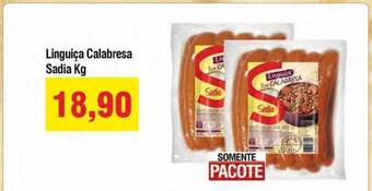 Spani Atacadista Linguiça Calabresa Sadia Kg oferta