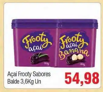 Açai Frooty Sabores Balde 3.6kg