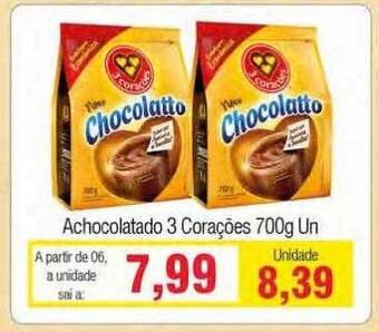 Spani Atacadista Achocolatado 3 Corações oferta