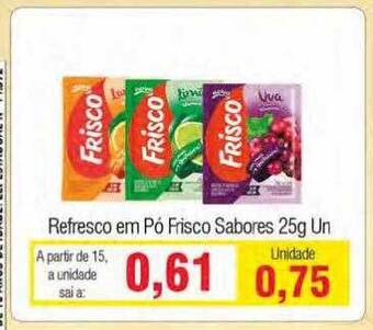 Spani Atacadista Refresco Em Pó Frisco Sabores oferta