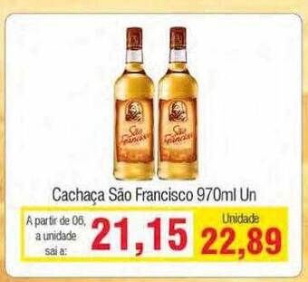 Spani Atacadista Cachaça São Francisco oferta