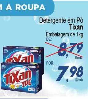 Villefort Atacadista Detergente Em Pó Tixan oferta