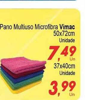 Villefort Atacadista Pano Multiuso Microfibra Vimac 50x72cm oferta