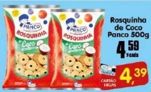 Higa's Supermercado Rosquinha de Coco Panco 500g oferta