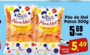 Higa's Supermercado Pao de Mel panco 500g oferta